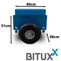 Wózek do transportu Bituxx płyt budowlanych typu GK OSB MDF udźwig do 275kg BITUXX®