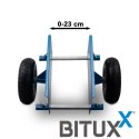 Wózek do transportu Bituxx płyt budowlanych typu GK OSB MDF udźwig do 275kg BITUXX®