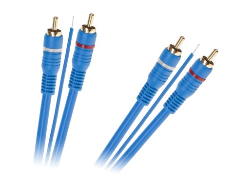 Kabel 2 x RCA - 2 x RCA + żyła 5m LP