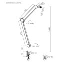 Uchwyt mikrofonu 3/8" i 5/8" NanoRS, 1kg max, RS421 NanoRS