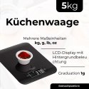 AD 3183 black Waga kuchenna - 5kg ADLER