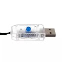 Kurtyna świetlna 160 LED USB- zimny biały KŚ19760 ISO TRADE