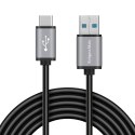 Kabel USB wtyk 3.0V - wtyk typu C 5 Gbps 1m Kruger&Matz Basic Kruger&Matz