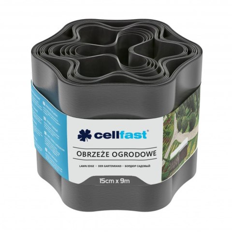 Obrzeże ogrodowe 15cm x 9m Cellfast grafitowe CELLFAST