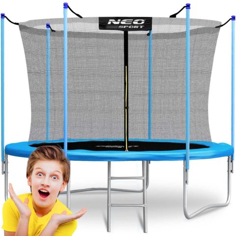 Trampolina ogrodowa 8ft/252cm z siatką wewnętrzną i drabinką Neo-Sport Neo-Sport