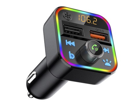 74-164# Transmiter fm blow bluetooth5+qc3.0 rgb Blow