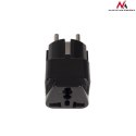 MCE155 46974 Adapter gniazdo UK na wtyk EU uniwersalny czarny Maclean