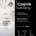 MS 1301 white Czajnik szklany 1,7 l z regulacją temp. MESKO