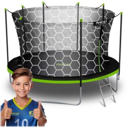 Trampolina ogrodowa 13ft/404cm z siatką wewnętrzną i drabinką Neo-Sport Neo-Sport