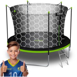 Trampolina ogrodowa 6ft/183cm z siatką wewnętrzną i drabinką Neo-Sport Neo-Sport