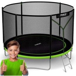 Trampolina ogrodowa 8ft/252cm z siatką zewnętrzną i drabinką Neo-Sport Neo-Sport