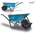 Taczka Ogrodowa Solidna taczka 100L jednokołowa niebieska Mocna 250kg BITUXX®