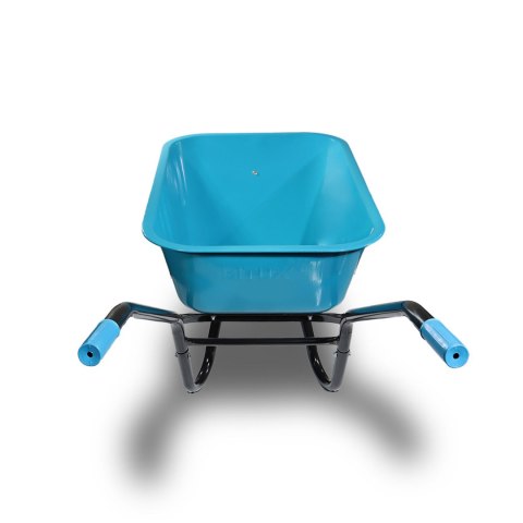 Taczka Ogrodowa Solidna taczka 100L jednokołowa niebieska Mocna 250kg BITUXX® Taczka Ogrodowa Solidna taczka 100L jednokołowa niebieska Mocna 250kg BITUXX®