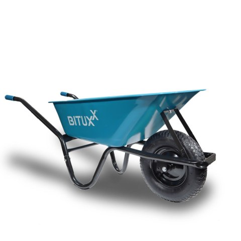 Taczka Ogrodowa Solidna taczka 100L jednokołowa niebieska Mocna 250kg BITUXX® Taczka Ogrodowa Solidna taczka 100L jednokołowa niebieska Mocna 250kg BITUXX®