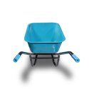 Taczka Ogrodowa Solidna taczka 100L jednokołowa niebieska Mocna 250kg koło PU BITUXX®