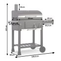 Grill węglowy z pokrowcem Berdsen BD-891 czarny Berdsen