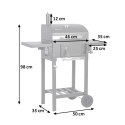 Grill węglowy z pokrowcem Berdsen BD-892 czarny Berdsen