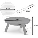 Palenisko ogrodowe z rusztem 60 cm Berdsen BD-881 Berdsen