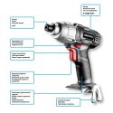 Zakrętarka akumulatorowa Energy+ 18V, Li-Ion, bez akumulatora GRAPHITE