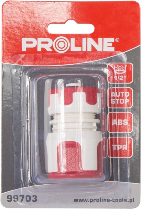 Szybkozłącze ze stopem 1/2" blister proline Proline