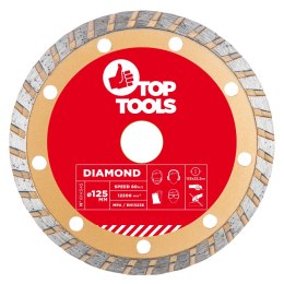 Tarcza diamentowa 125 x 22.2 mm, turbo Top Tools