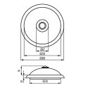 Plafon z czujnikiem PIR Maclean, sufitowy, z wymiennym źródłem światła, 2x max. 40W, E27, 220-240V~ 50/60Hz, MCE324 Maclean