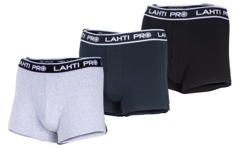 Bokserki męskie czarne, szare, granat., 3 pary, "2xl", lahti Lahti Pro