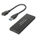 Obudowa dysku Maclean, SSD M.2, NGFF, USB 3.0, rozmiary 2230/2240/2260/2280, aluminiowa obudowa, MCE582 Maclean