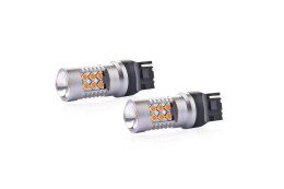 Żarówki led canbus 3030 24smd t20 7440 wy21w pomarańczowa 12v/24v AMiO