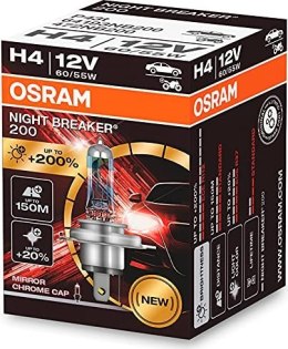 Żarówka halogenowa osram h4 12v 60/55w p43t night breaker 200 /1 szt./ Osram