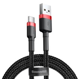 Kabel usb na usb-c baseus cafule 3a 1m czerwono-czarny Baseus