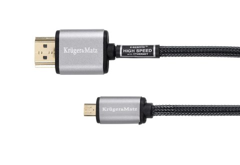 Kabel HDMI - micro HDMI wtyk-wtyk (A-D) 3.0m Kruger&Matz Kruger&Matz