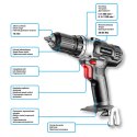 Wiertarko-wkrętarka akumulatorowa Energy+ 18V, Li-Ion, uchwyt samozaciskowy 13 mm, bez akumulatora GRAPHITE